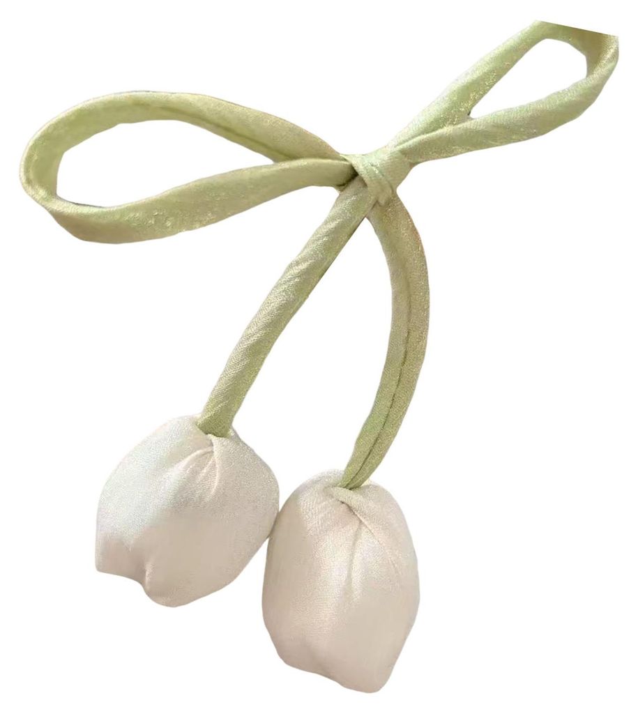 Haargummis aus Stoff mit Tulpenmuster, Vorhanghalter, Tulpenband für DIY-Bastelarbeiten, Kleidung, Haarbänder, Taschen, Blumensträuße und Dekor...