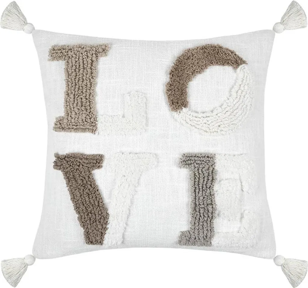 Coussin décoratif JOANNY 45 x 45 cm - Accessoire textile élégant en coton
