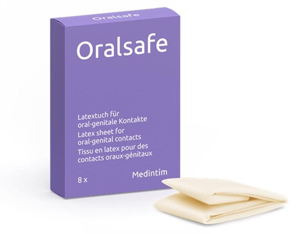 Medintim - Oralsafe Lecktücher aus Latex - mit Erdbeer Produktbild 