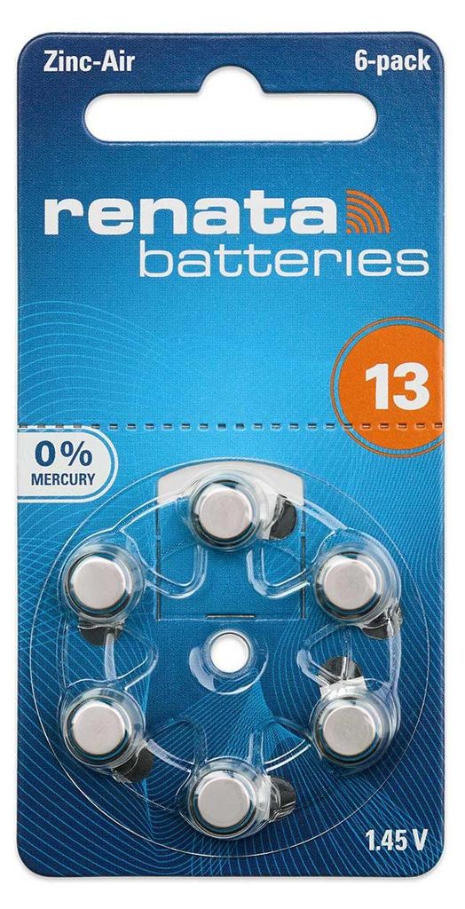 Renata Renata 13 Hörgeräteknopfzelle Produktbild 