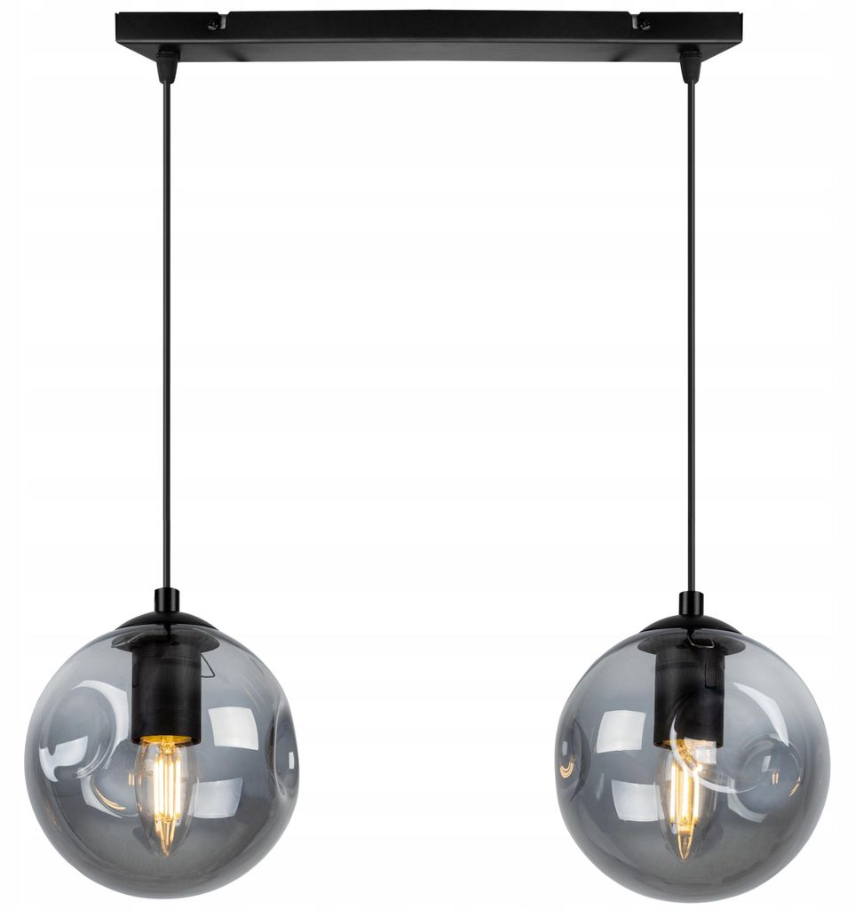 Moderne Pendelleuchte Glas – Elegante Hängelampe mit Glas Lampenschirm Deckenleuchte