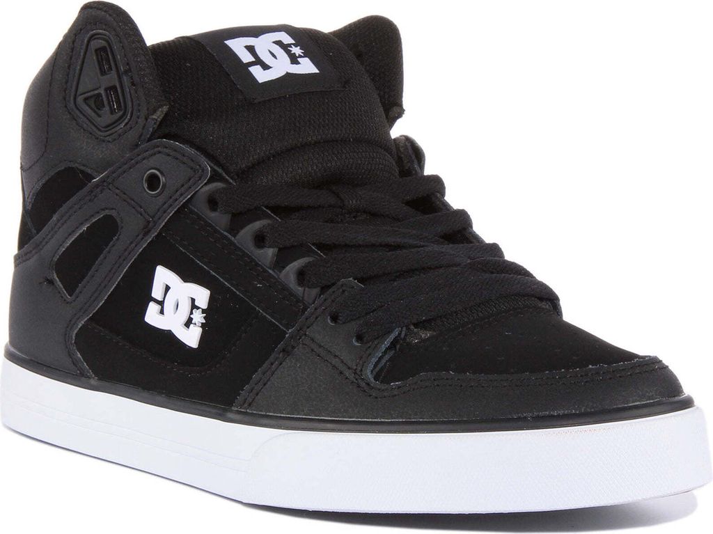 DC Shoes Pure Hi Top Herren Schnürung Lässige Turnschuhe Schwarz – 8,5 Großbritannien - 42,5 EU - 9,5 US / Schwarz