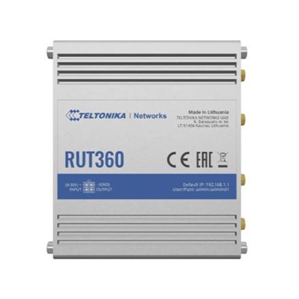 Teltonika RUT360, Router, Stříbrná, Hliník, LAN, Rychlost, Obrázek produktu 