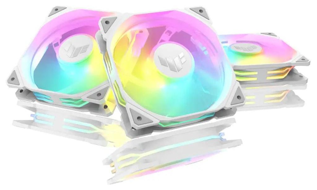 Lüfterset 3 in 1 ASUS TUF GAMING TR120 ARGB Reverse WHITE EDITION