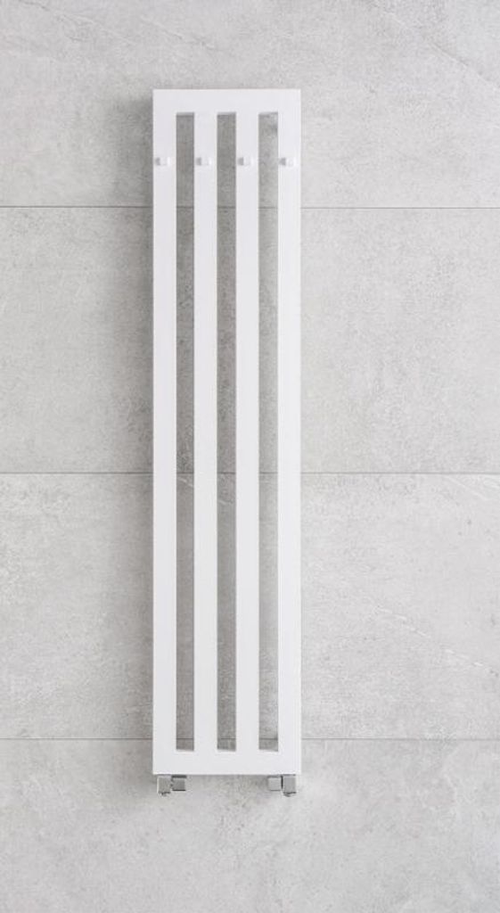 Rohrförmige Badezimmerarmatur PMH Darius DAH6 326 x 1800 mm, Silber glänzend, DAH6MS