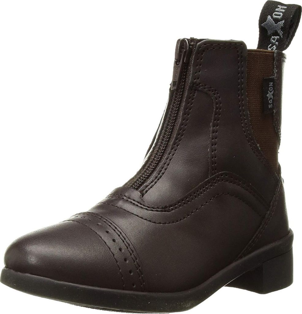 Saxon Unisex Syntovia Paddock Stiefeletten mit Reißverschluss WB801 (42 EU) (Braun)