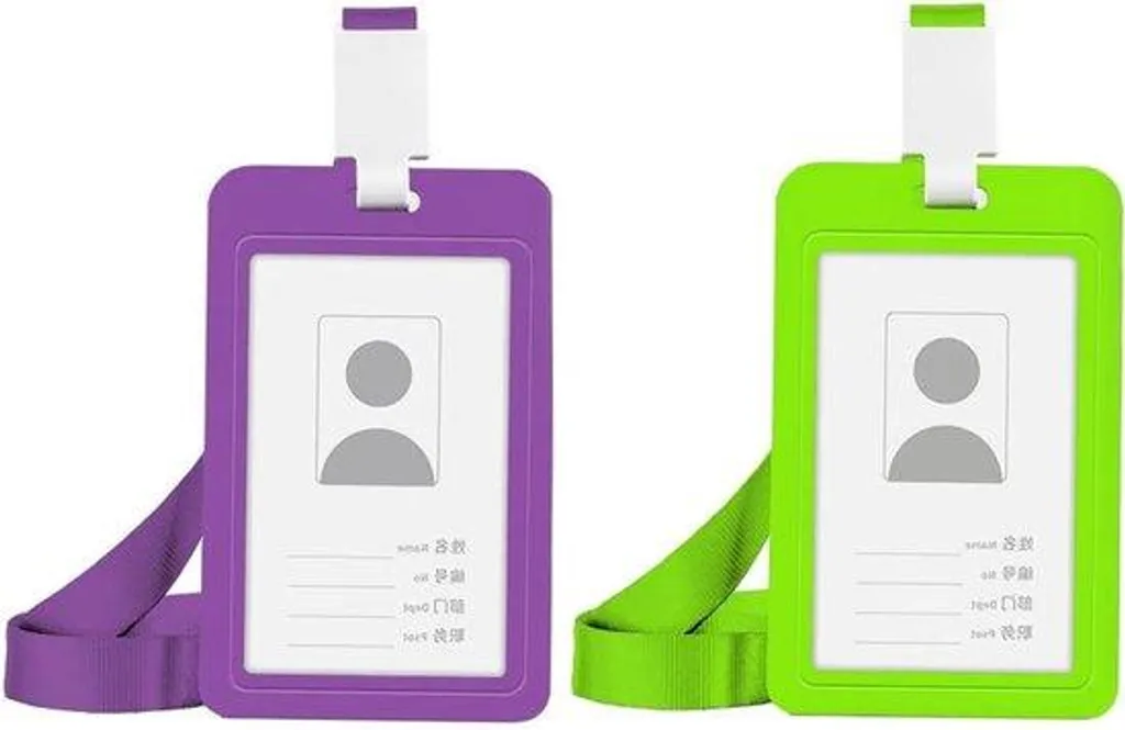 Étui porte-carte anti-perte et étanche avec cordon pour badge de travail