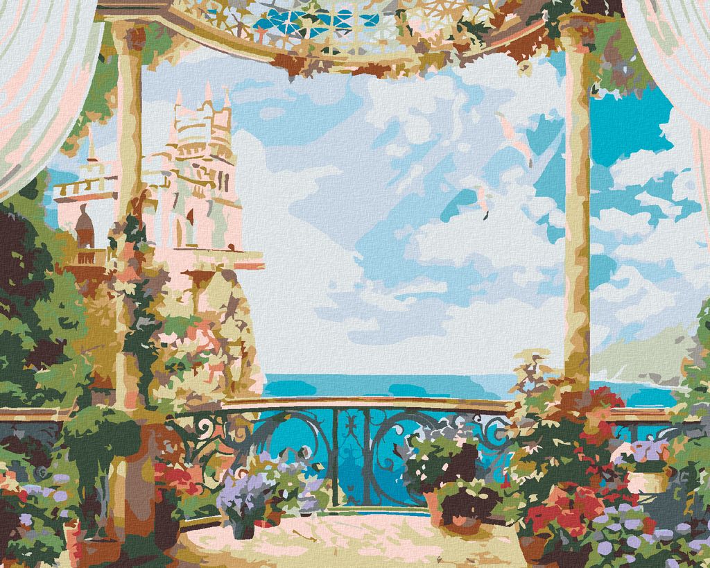 Zuty - Malen nach Zahlen - WUNDERSCHÖNER AUSBLICK, 40x50 cm, ohne Keilrahmen