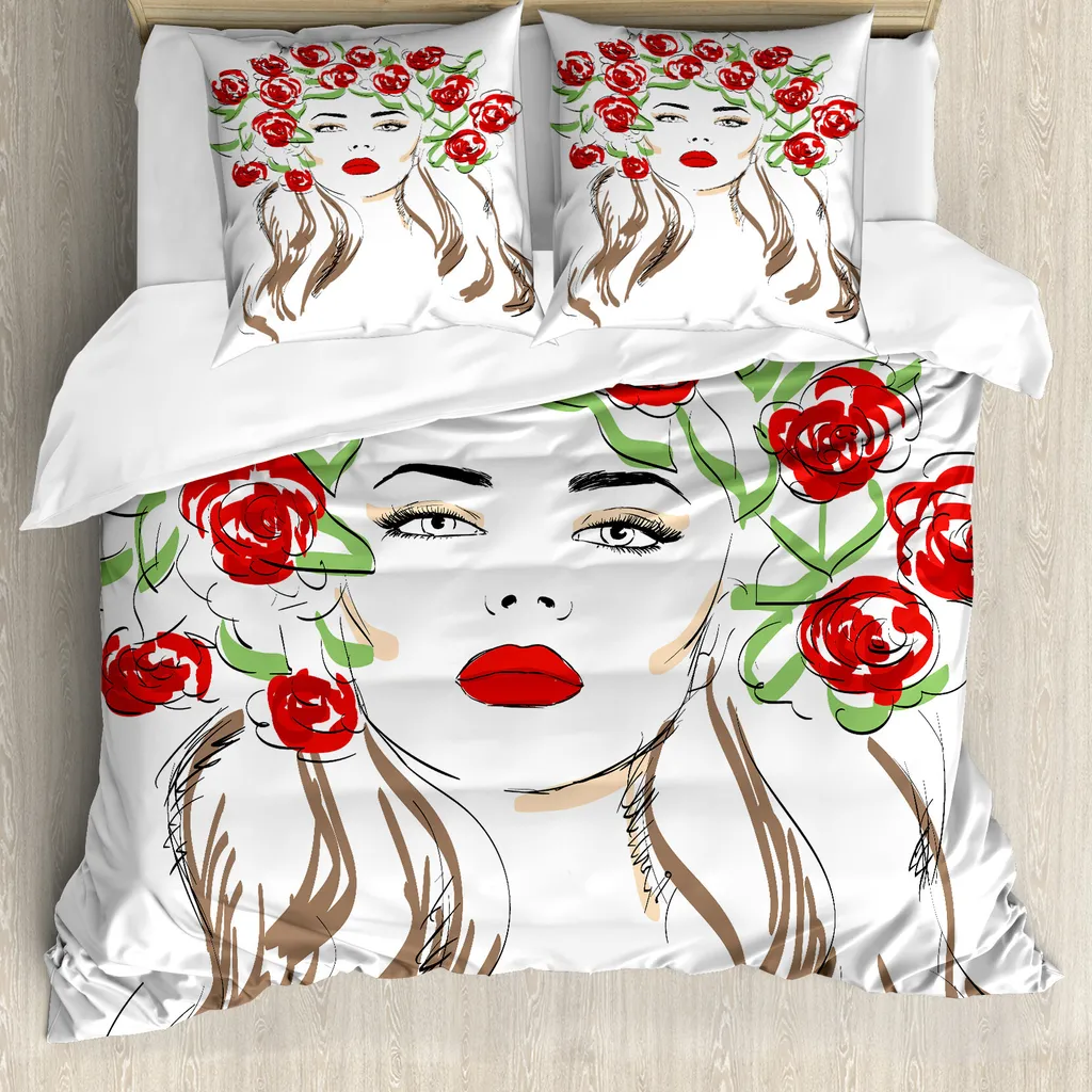 ABAKUHAUS Copripiumino Blume 155x220: Comfort Antiacaro e Design