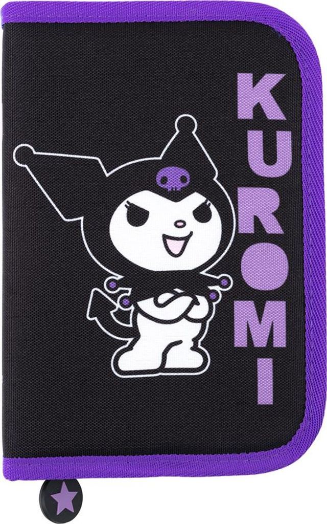 Astuccio nero Kuromi a due linguette Majewski Immagine del prodotto 