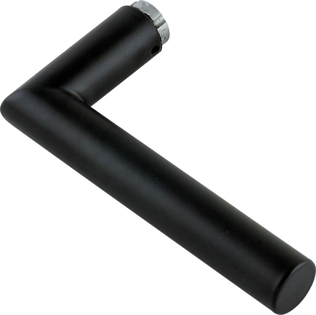 Hoppe Türgriff Amsterdam Drückerlochteil Schnellstift, Edelstahl schwarz matt