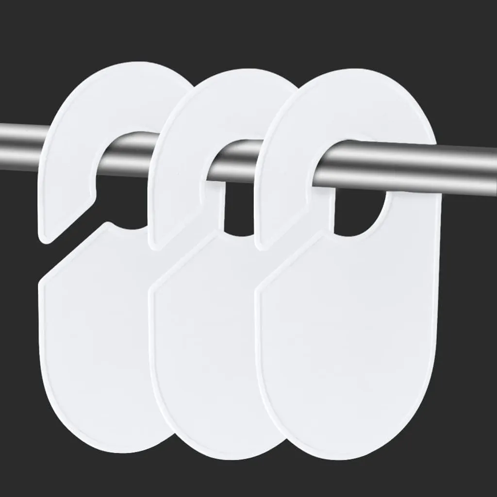 Séparateur de penderie blanc pour taille de vêtement - Lot de 16 pièces