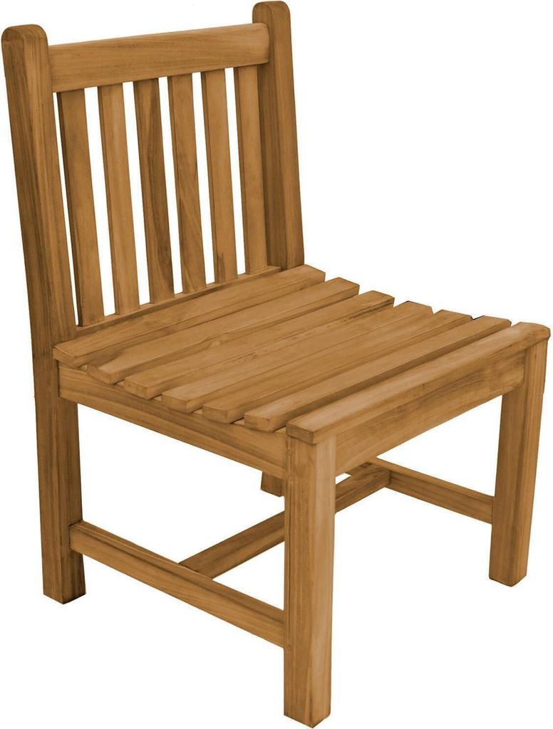 Teako Design Gartenstuhl Piceno Teakholz Massiv Wetterfest Produktbild 