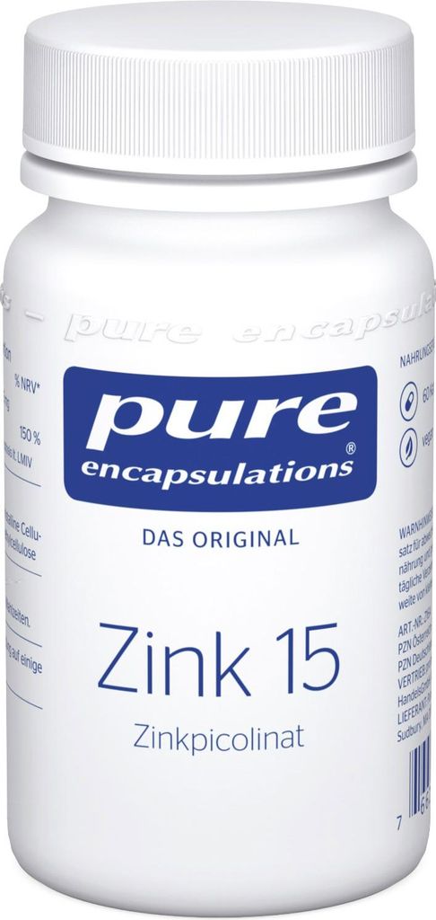 Pure Encapsulations Zinc 15 kapsle pikolinátu zinečnatého Obrázek produktu 