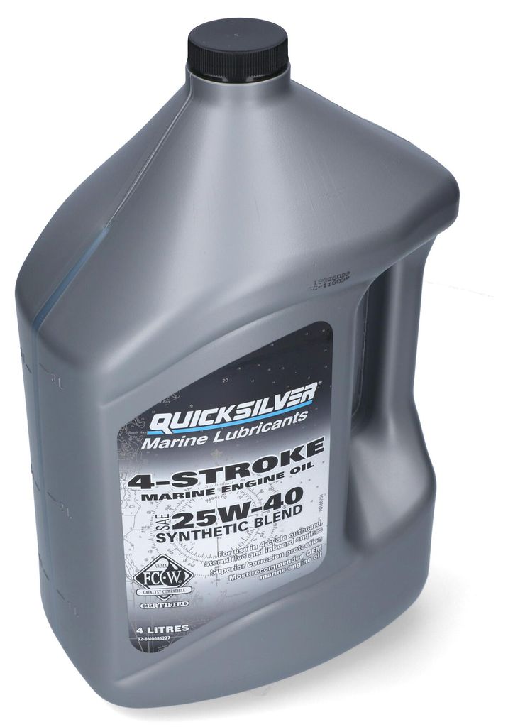 Quicksilver 4-Stroke Marine Oil Synthetic Blend 25W-40 4 L Produktbild 