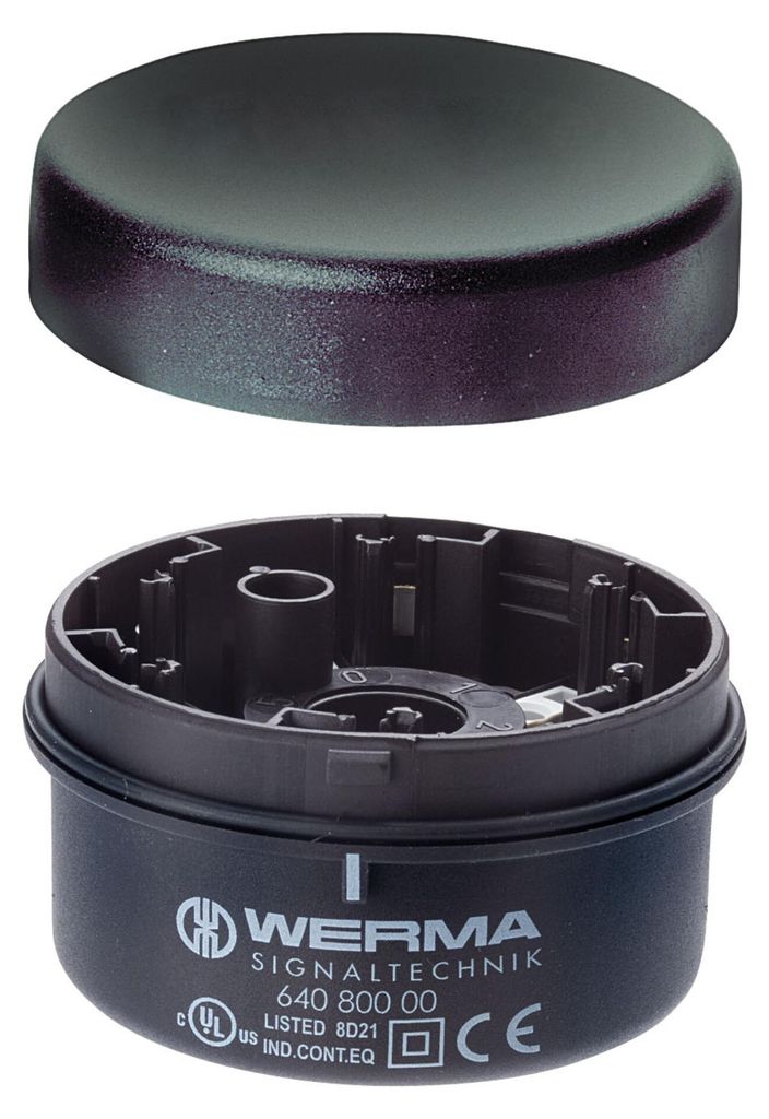 WERMA Signaltechnik Werma 640.800.00 - Schwarz - Polycarbonat (PC) - 36 mm - 81 g - 99 g