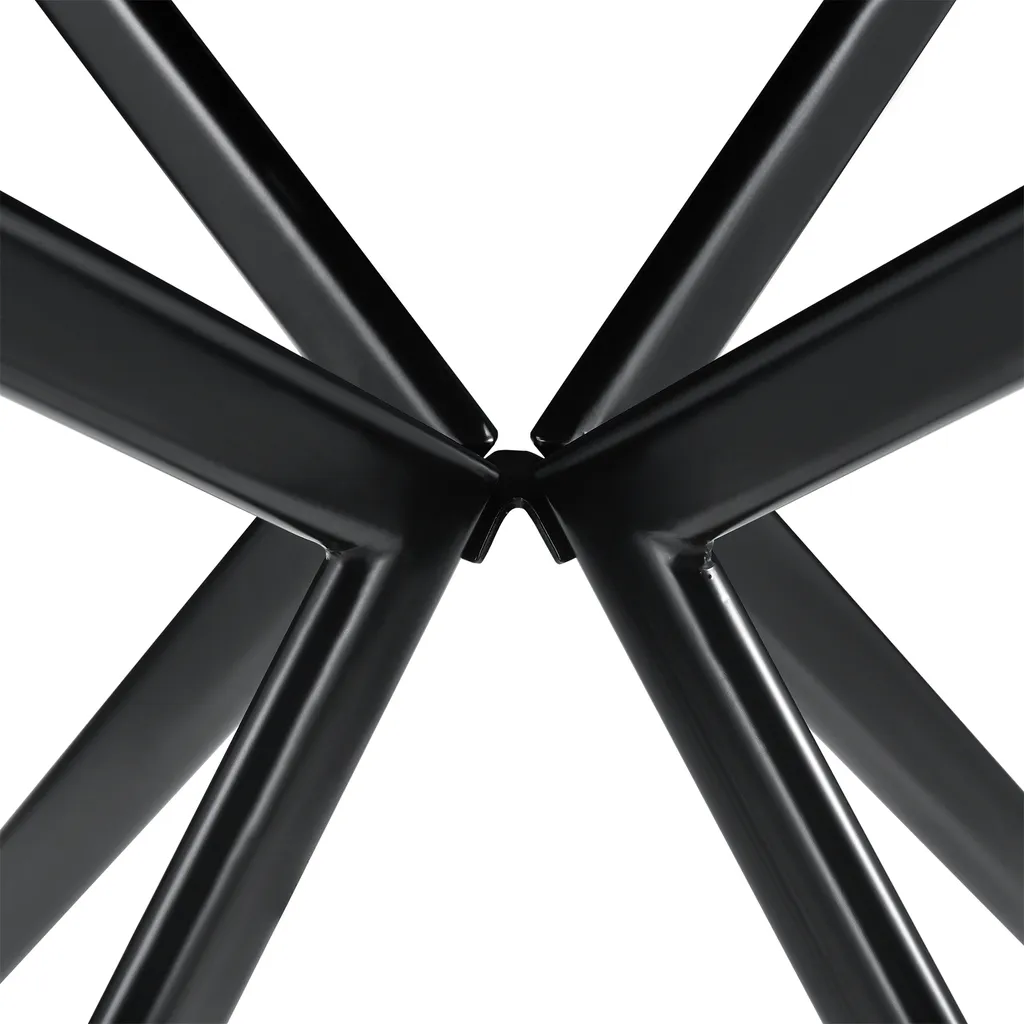 Petite table de salle à manger noire 78 cm pour optimiser l'espace - 5