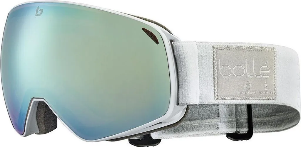 Masque de protection neige Bolle Eco Torus Blanc avec écran Azure