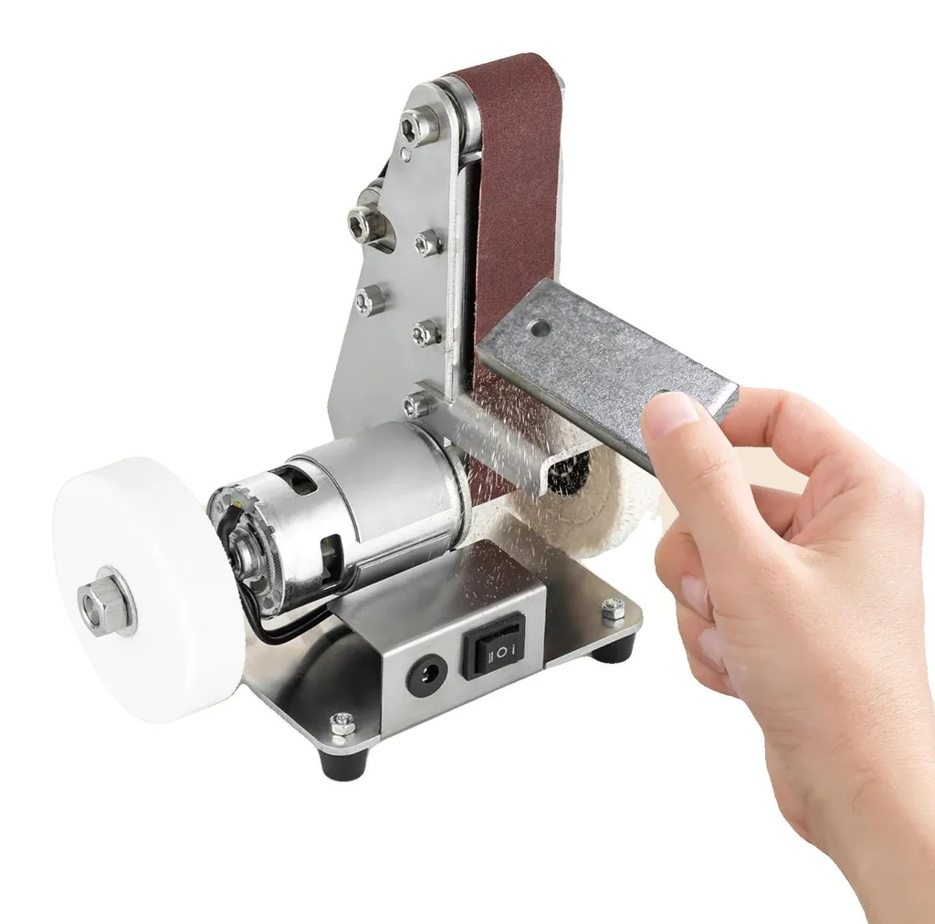 Ponceuse à bande pour modélisme et affûtage couteaux moteur puissant