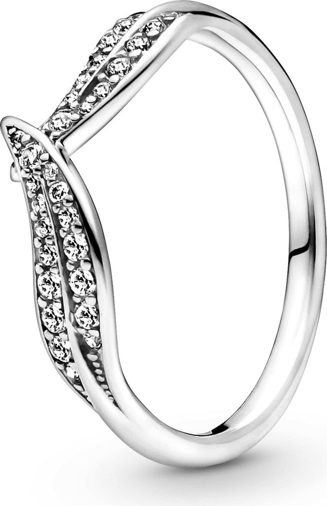 Pandora 199533C01 Ring Damen Funkelnde Blätter Zirkonia Sterling-Silber Gr. 52