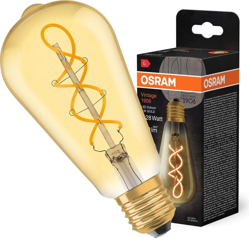 Żarówka LED Dekoracyjna ST64 Edison E27 4W = 28W 300lm Zdjęcie produktu 