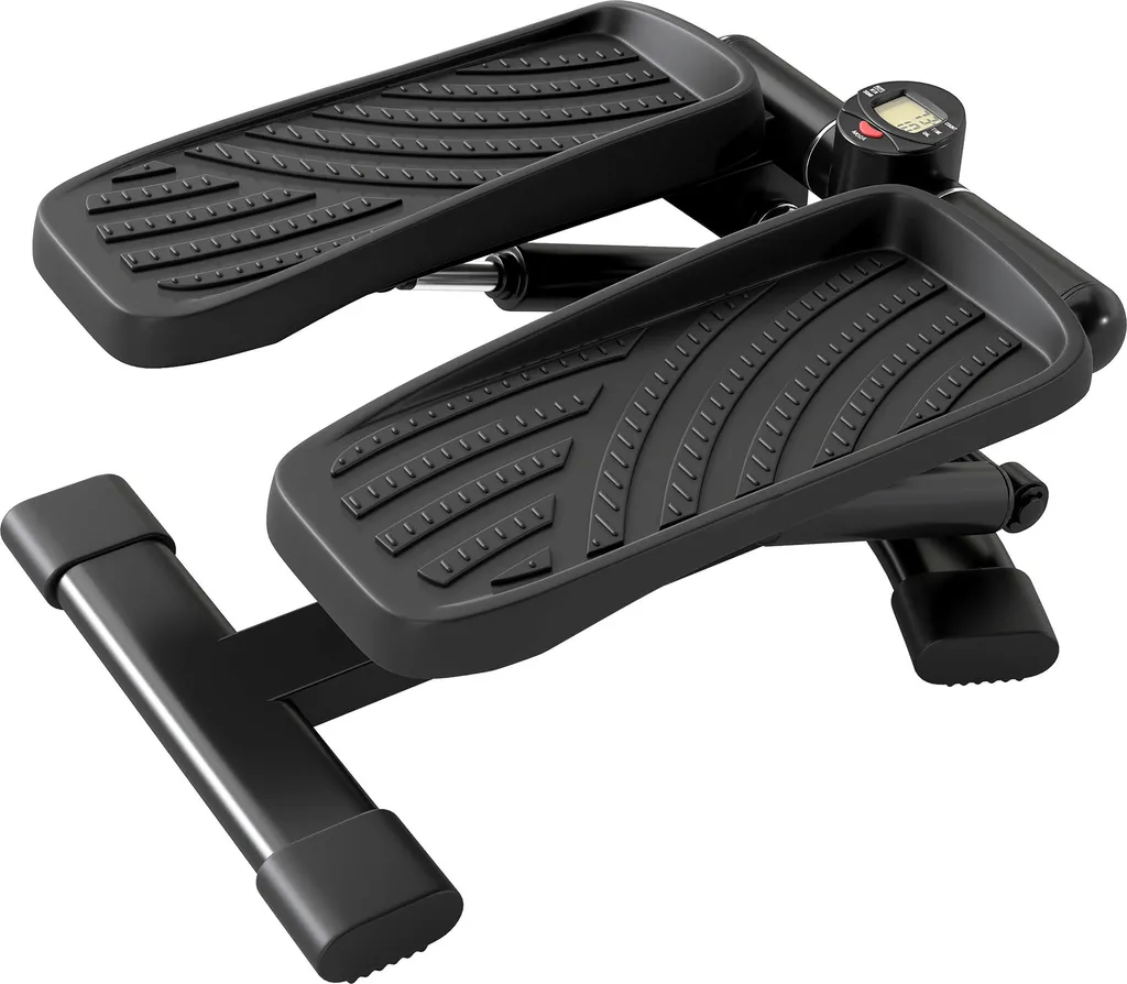Mini Stepper 2 en 1 Hauteur Réglable 100kg avec Affichage LCD de Suivi