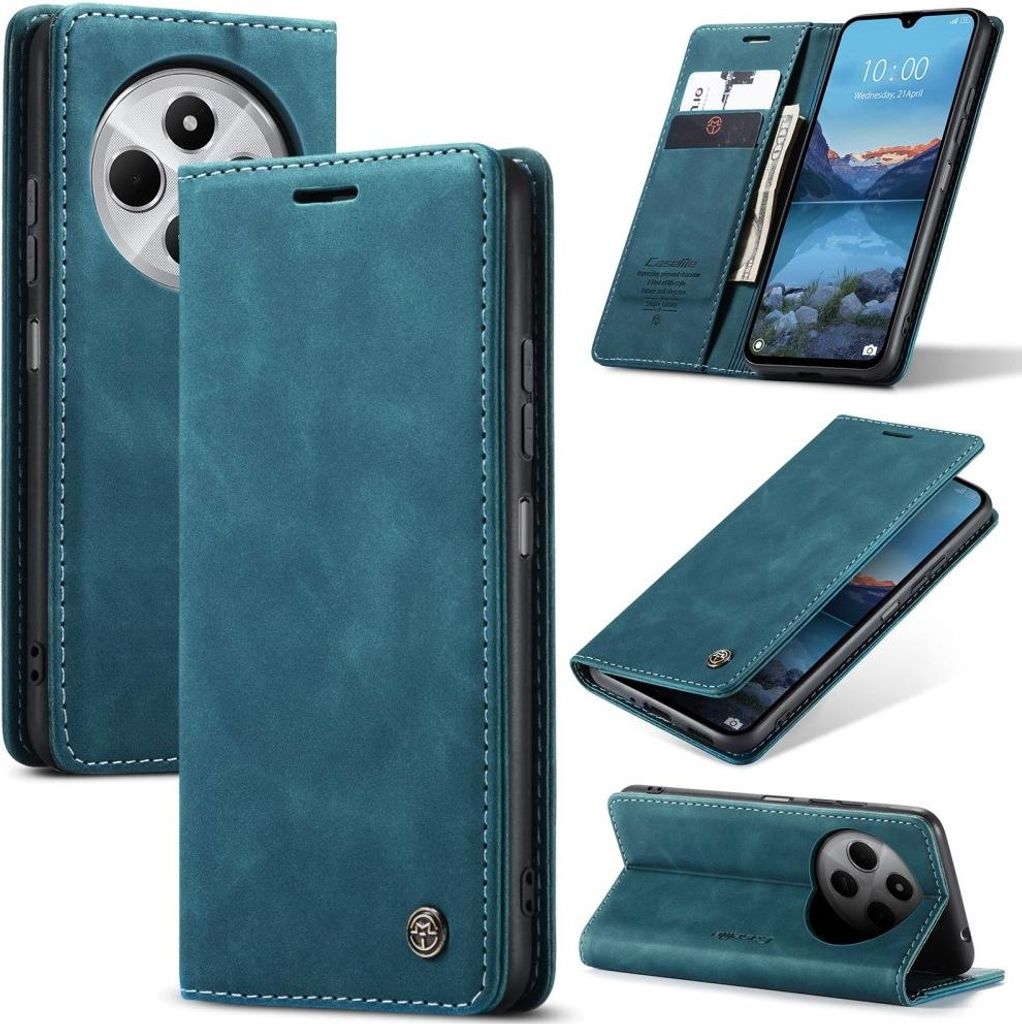 Xiaomi Redmi 14C Hülle - CaseMe 013 Klapphülle - Blau Produktbild 
