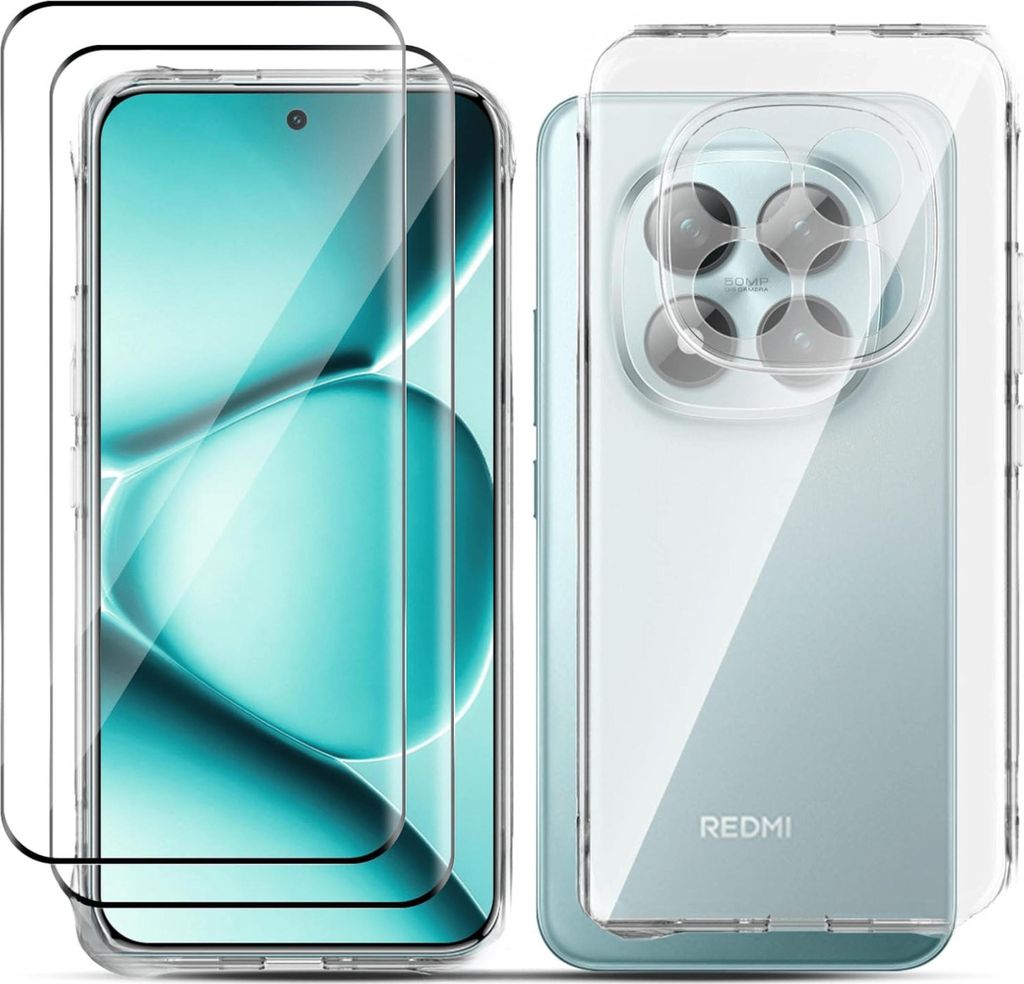 Hülle + 2X Schutzglas für Xiaomi Redmi Note 15 Pro Plus 5G Produktbild 