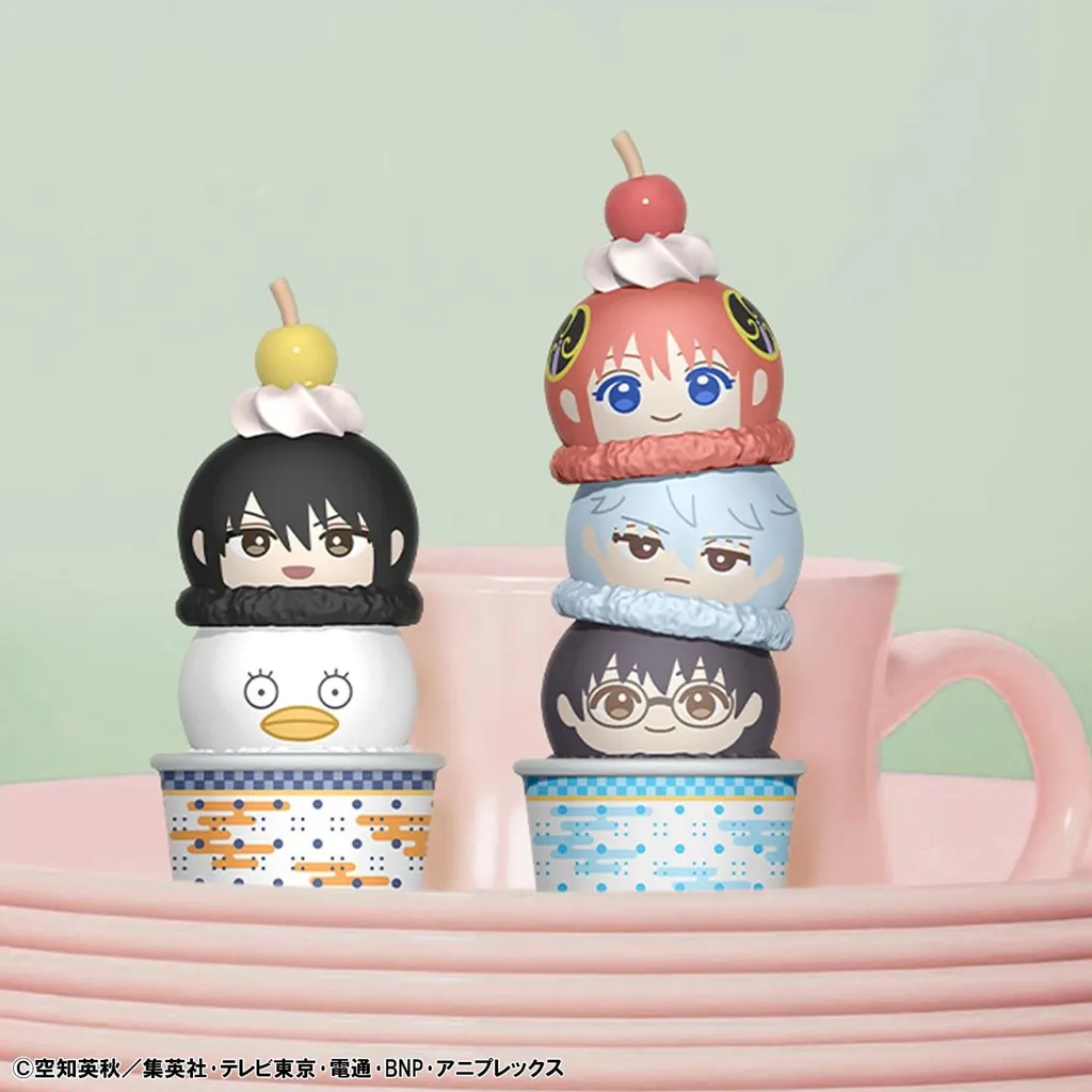 Gintama Tsumichen Stack up & Change : Lot de 6 Figurines de 8 cm