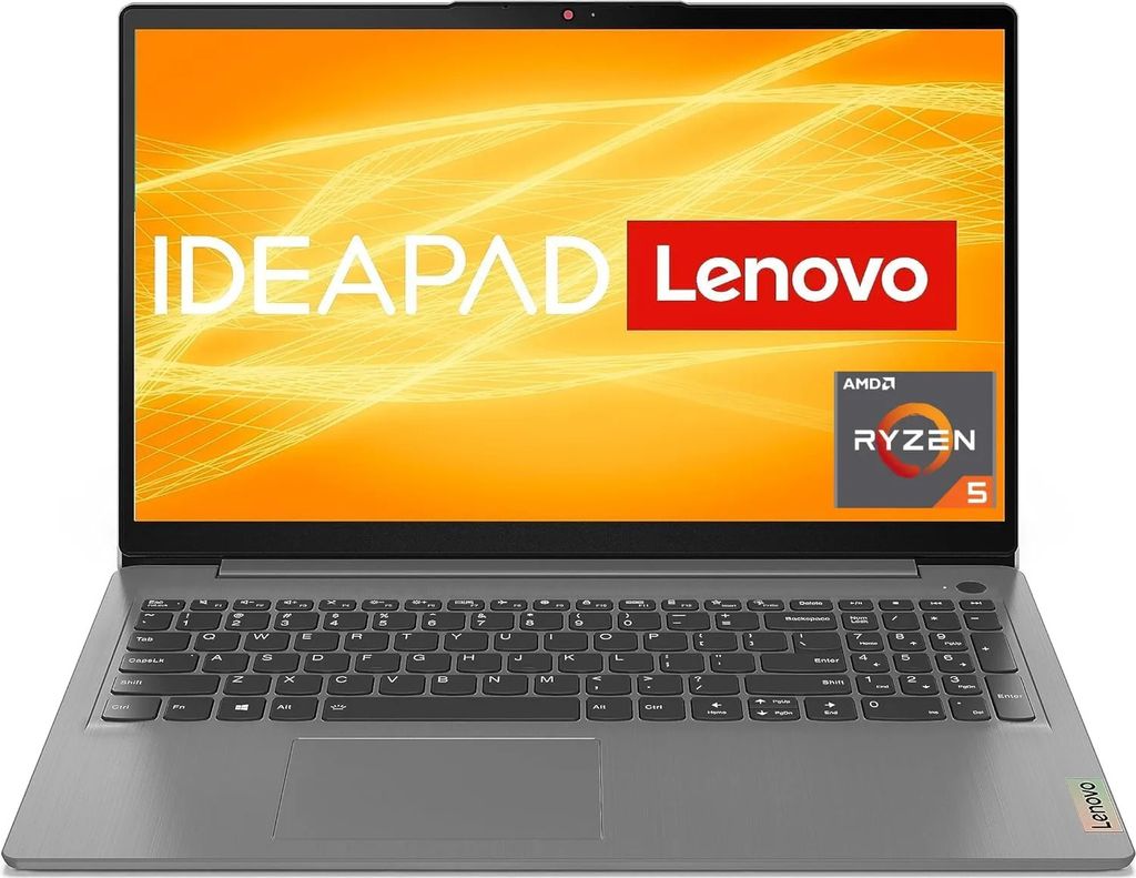 Lenovo IdeaPad Slim 3 Laptop | 15,6" Full HD Display | AMD Ryzen 5 5500U | 16GB RAM | 1TB SSD | AMD Radeon Grafik | Win11 Home | grau | QWERTZ | 3 Mon