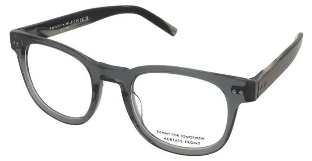 Lunettes TH 86 KB7 Tommy Hilfiger en Acétate Gris - Confort Optimal