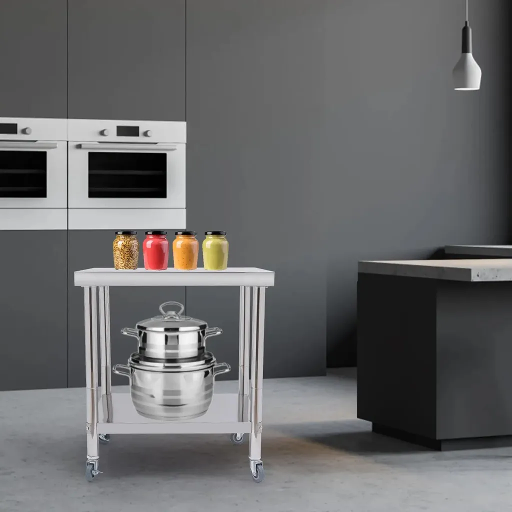 Table de préparation inox réglable - Solution gain de place et hygiène