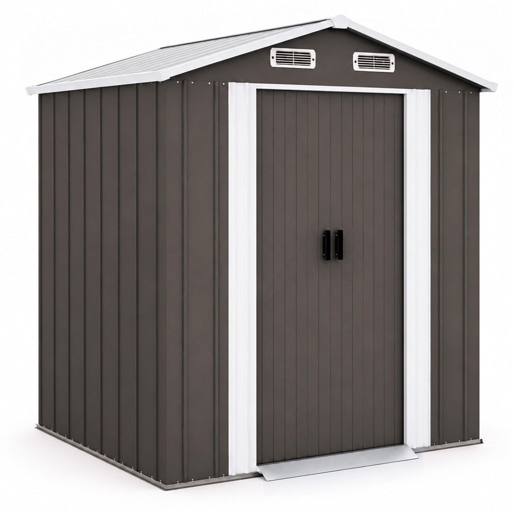 Aga Casetta da giardino 194x131x184 cm Grigio-marrone Immagine del prodotto 
