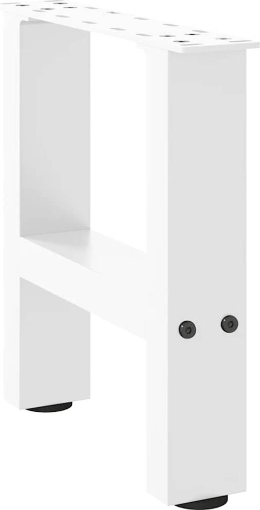 Couchtischbeine Weiß 2 Stk. 40x(30-31) cm Stahl