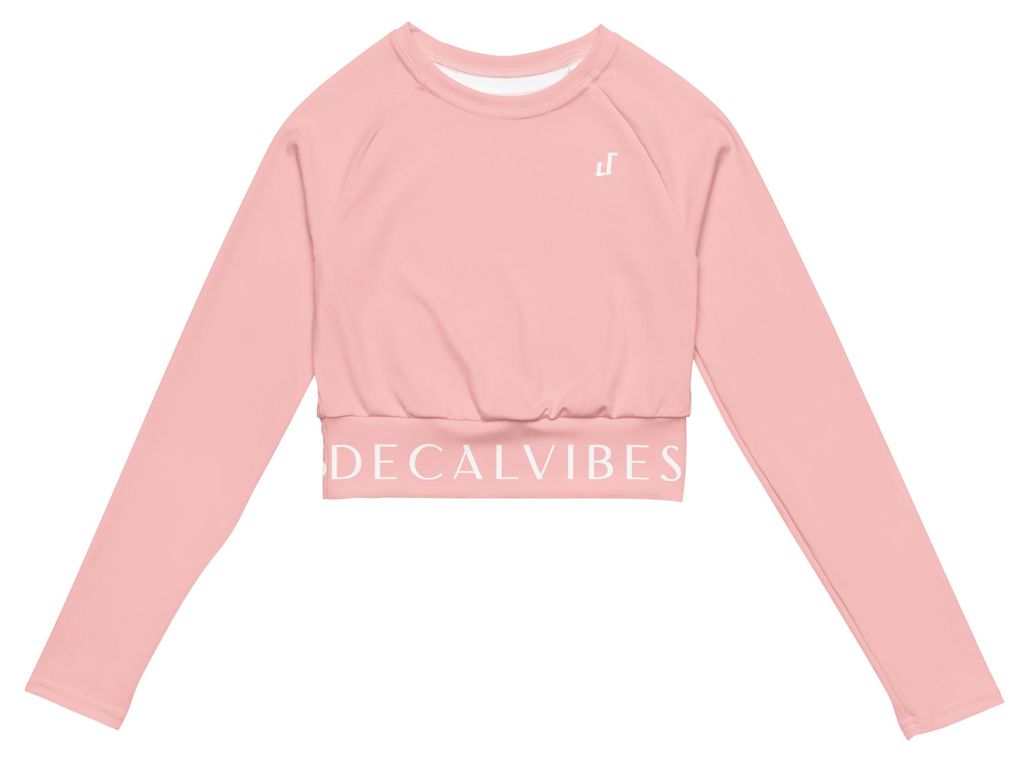 DECALVIBES Crop Top mit langen Ärmeln Ultimate Classic - Cosmos Pink , 2XS