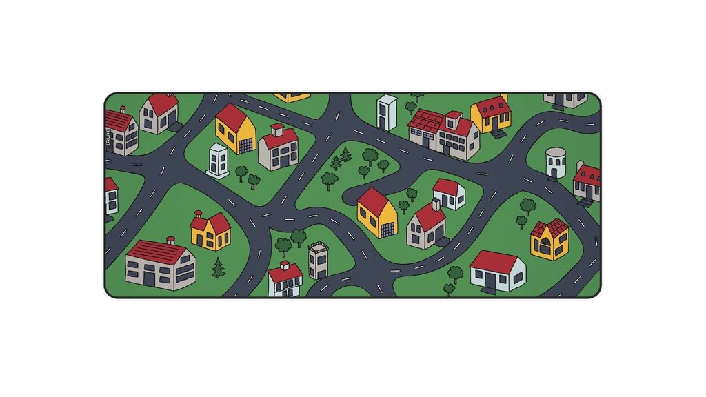 KRUX Mauspad für Maus Space City XXL, 97x40 cm, 3mm Dicke, Produktbild 