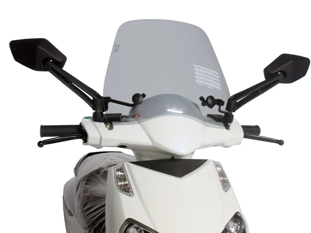 Pare-brise scooter Puig Trafic fumé pour Aprilia Sport City One 125
