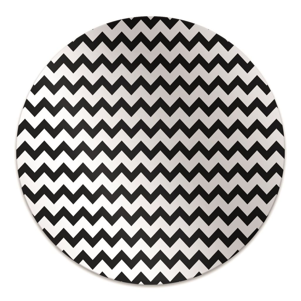 Rundmatte - Stuhlunterlage Bürostuhlunterlage - Rund Ø 100 cm - Bodenmatte - Fußmatte - Schwarze Route