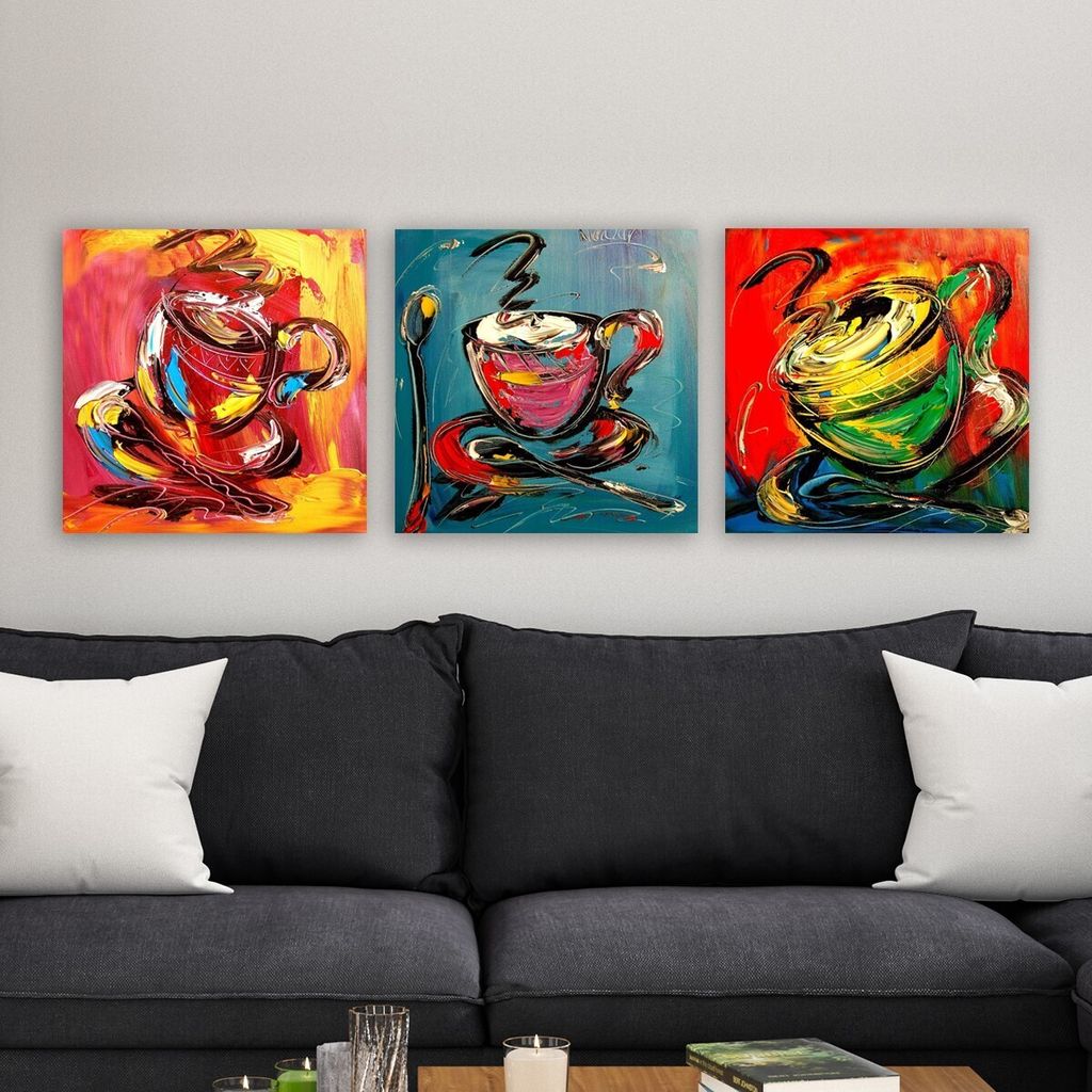 Wallity, drprc6029- RMY1175, Bunt, Leinwandbilder, 90 x 30 cm, 100% Leinwand