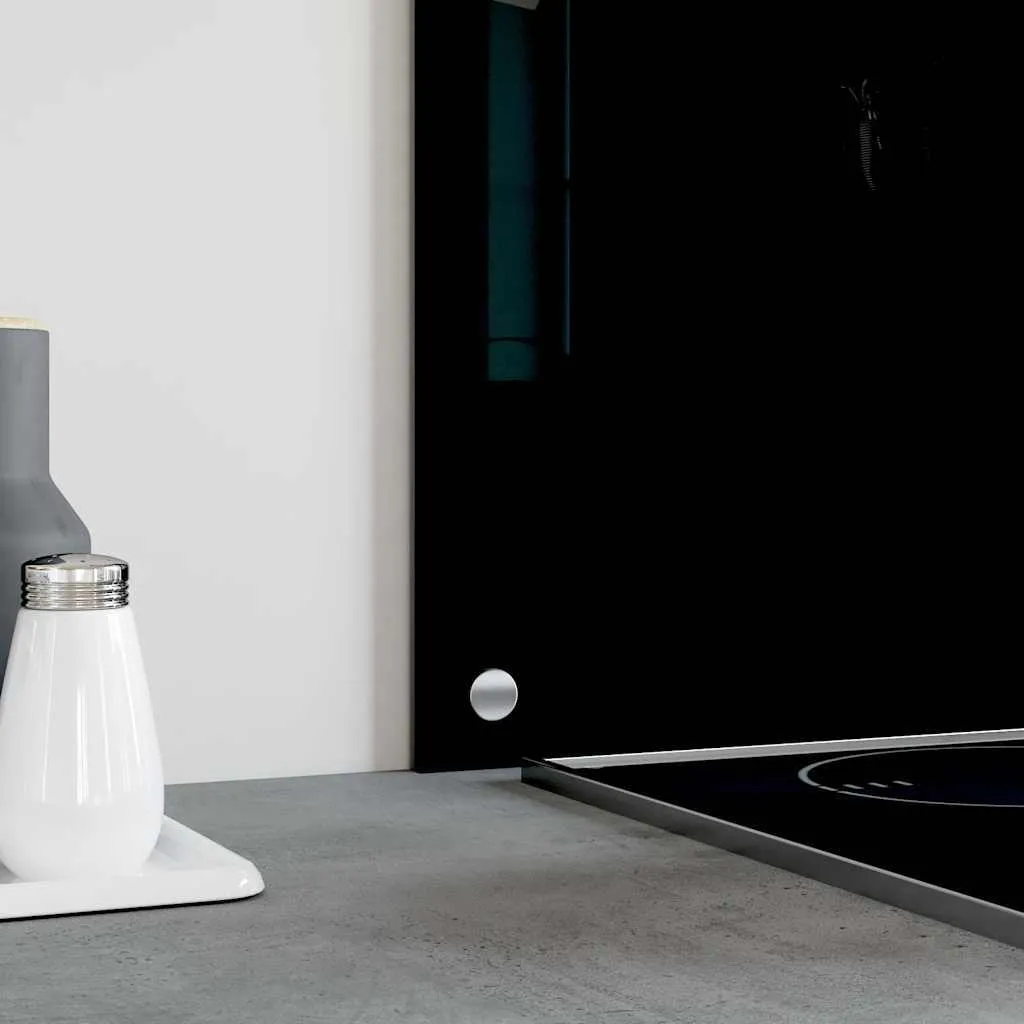 Pannello Retro Cucina Vetro Nero 100x40 cm vidaXL - Qualità Top