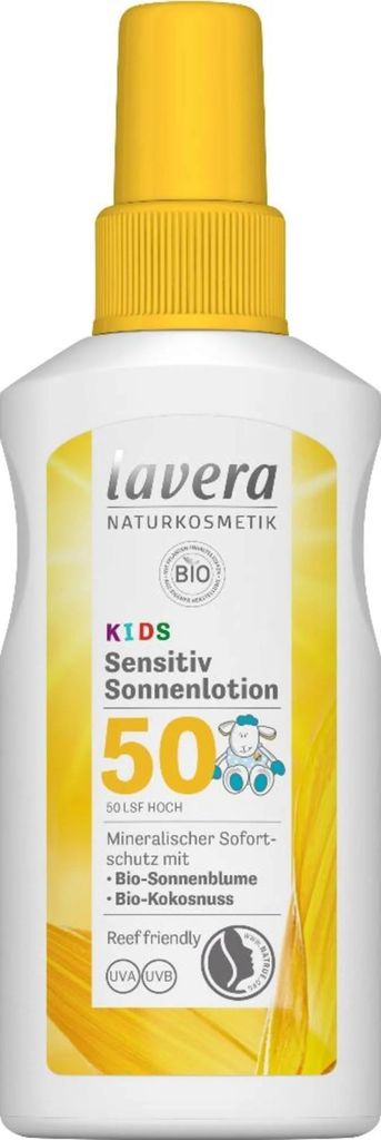 Lavera sensitiv Sonnenlotio Kids Lsf 50 100 ml Produktbild 