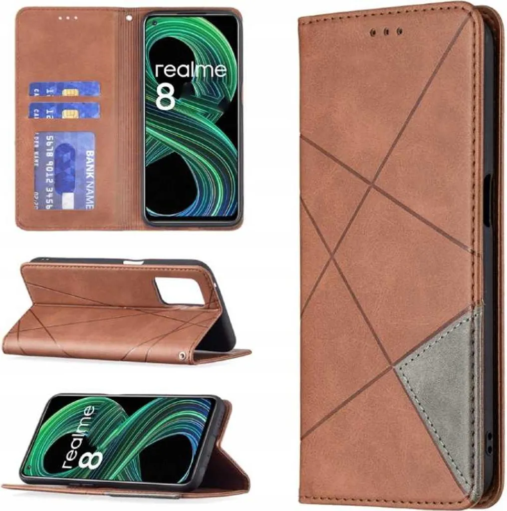 Zaps Origami Realme 8/8 Pro Brown - 8