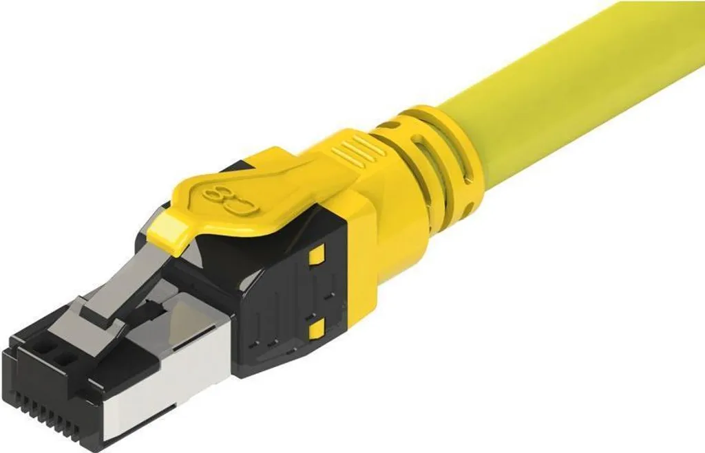 Cavo Ethernet ROLINE Cat8.1 2m Giallo | Gaming Zero Lag 40Gbps S/FTP