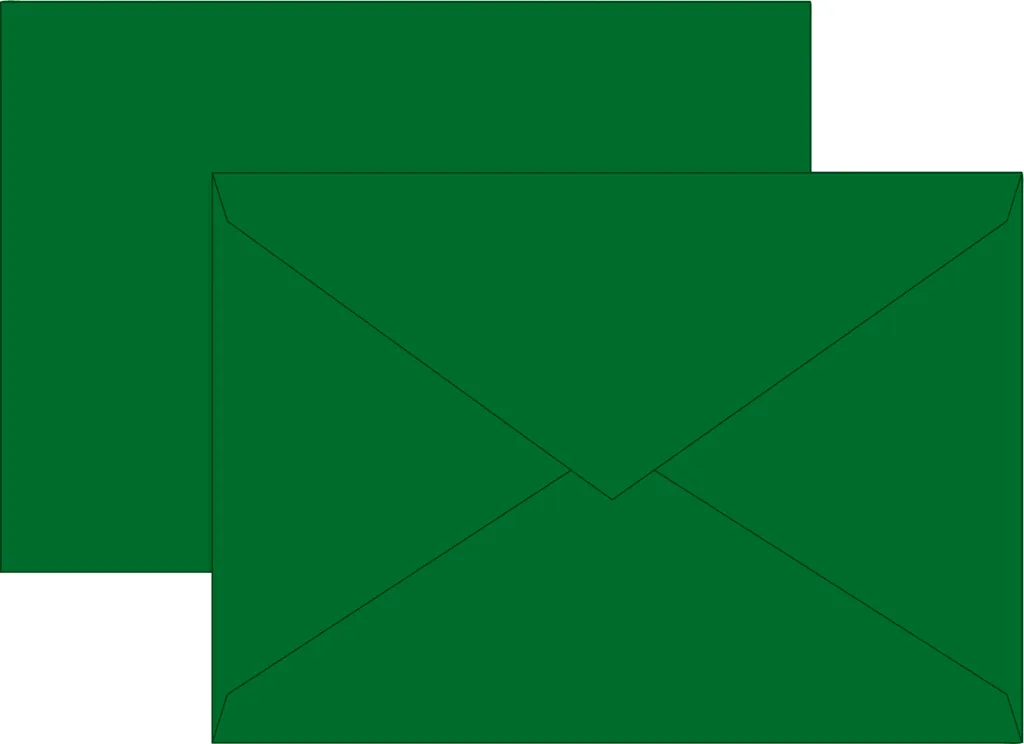 Enveloppe C5 Papier Universel Vert Foncé pour Invitations et Vœux