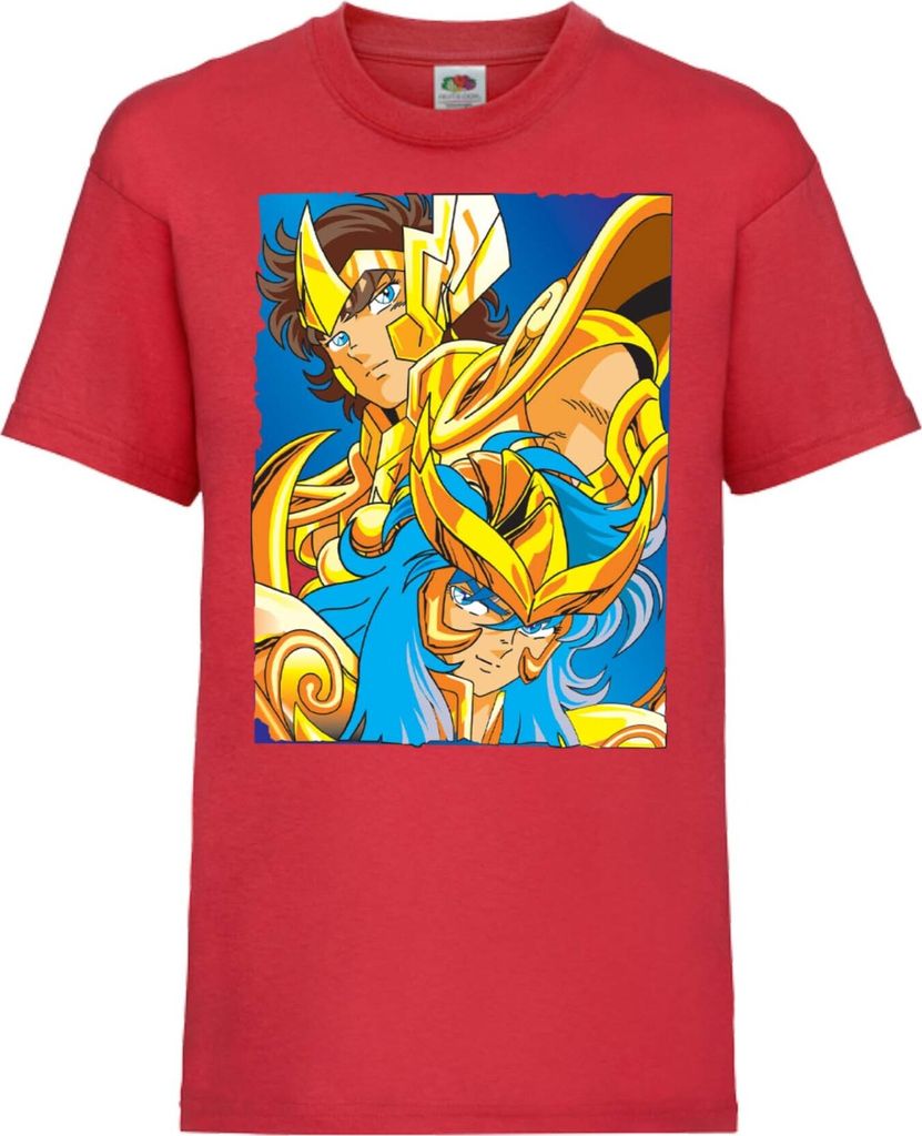 Kinder T-Shirt Saint Anime Seiya Knights Of The Zodiac Saint Anime Seiya Knights Of The Zodiac, 3-4 Jahr - 104 / Rot