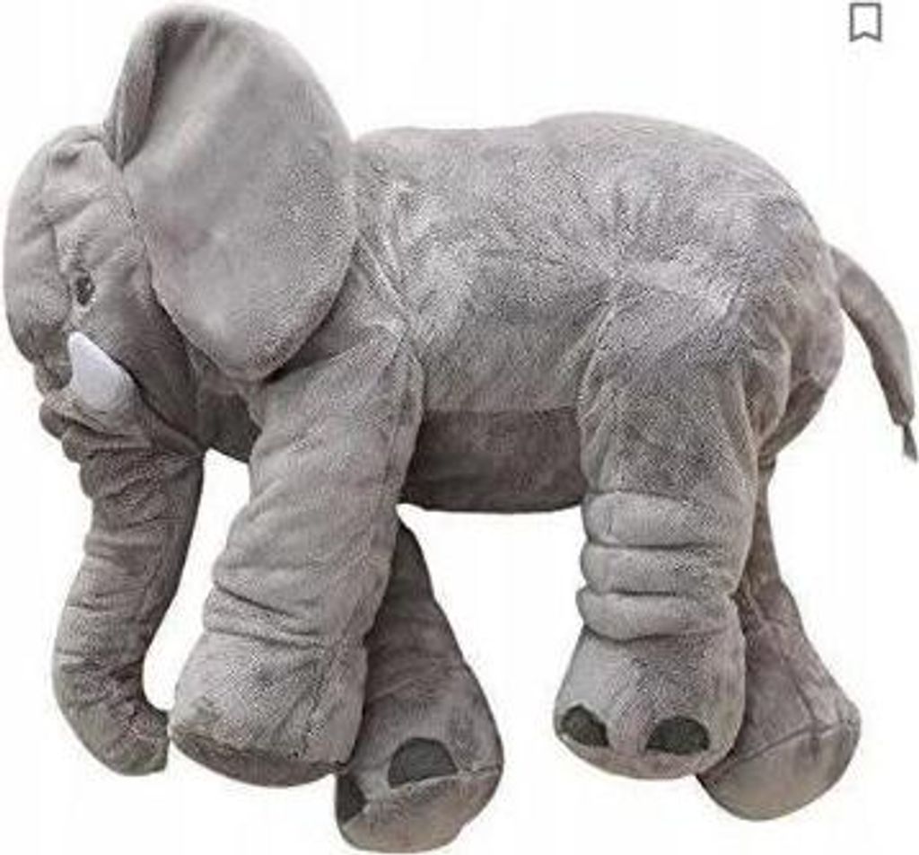 Gustaw Grand éléphant (Gris, 50cm) - Peluche, Peluche Image du produit 
