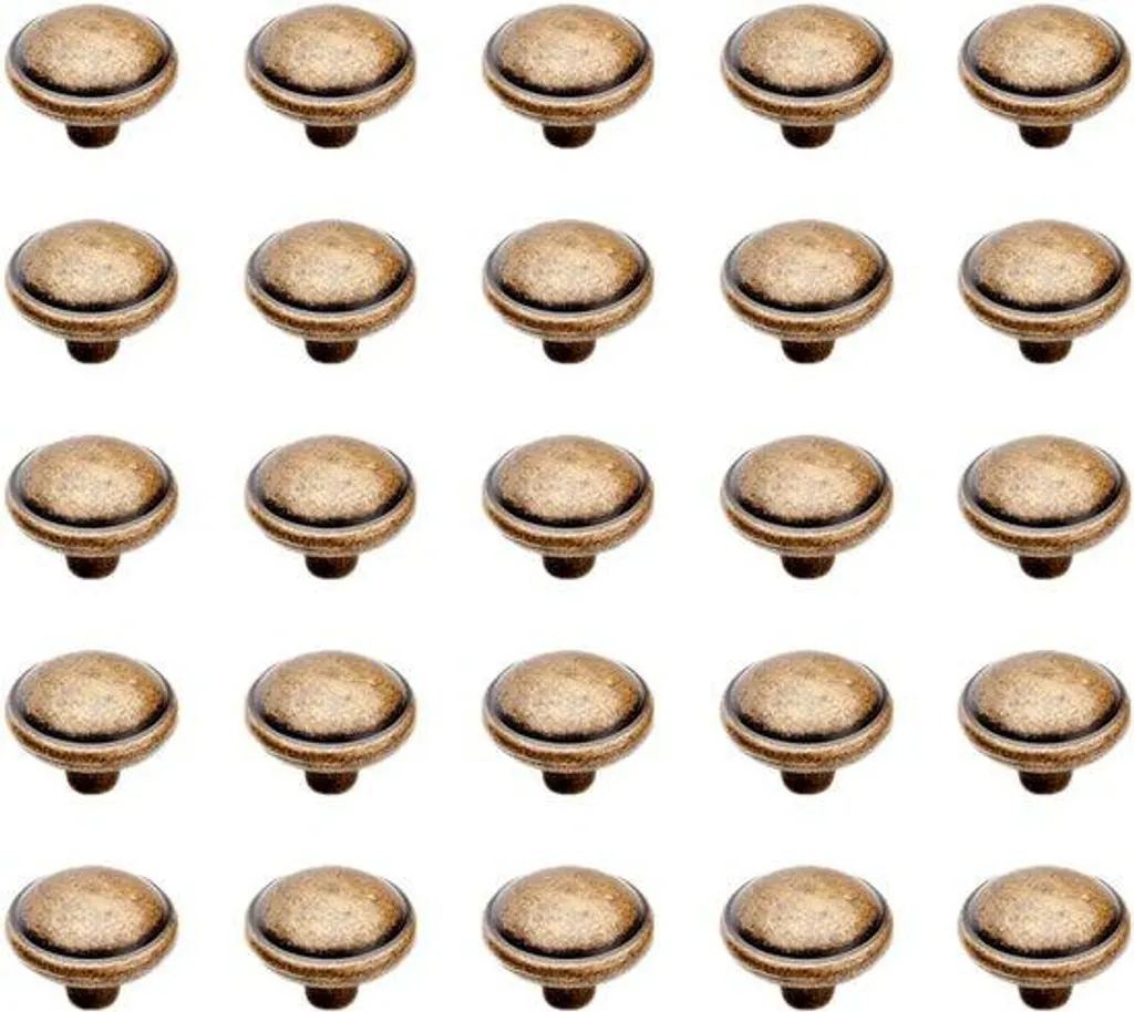 Bouton de meuble en zamak chromé diamètre 32 mm - Lot de 25 pièces