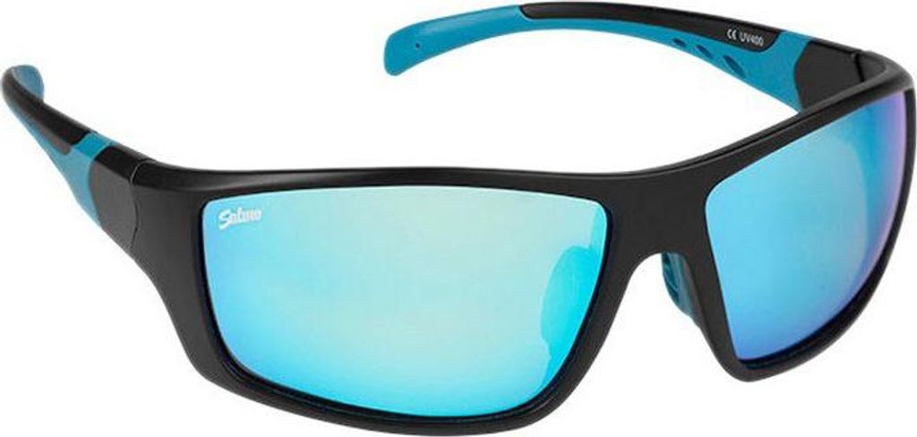 Salmo Sunglasses Black/Bue Frame/Ice Blue Lenses Angeln Brille