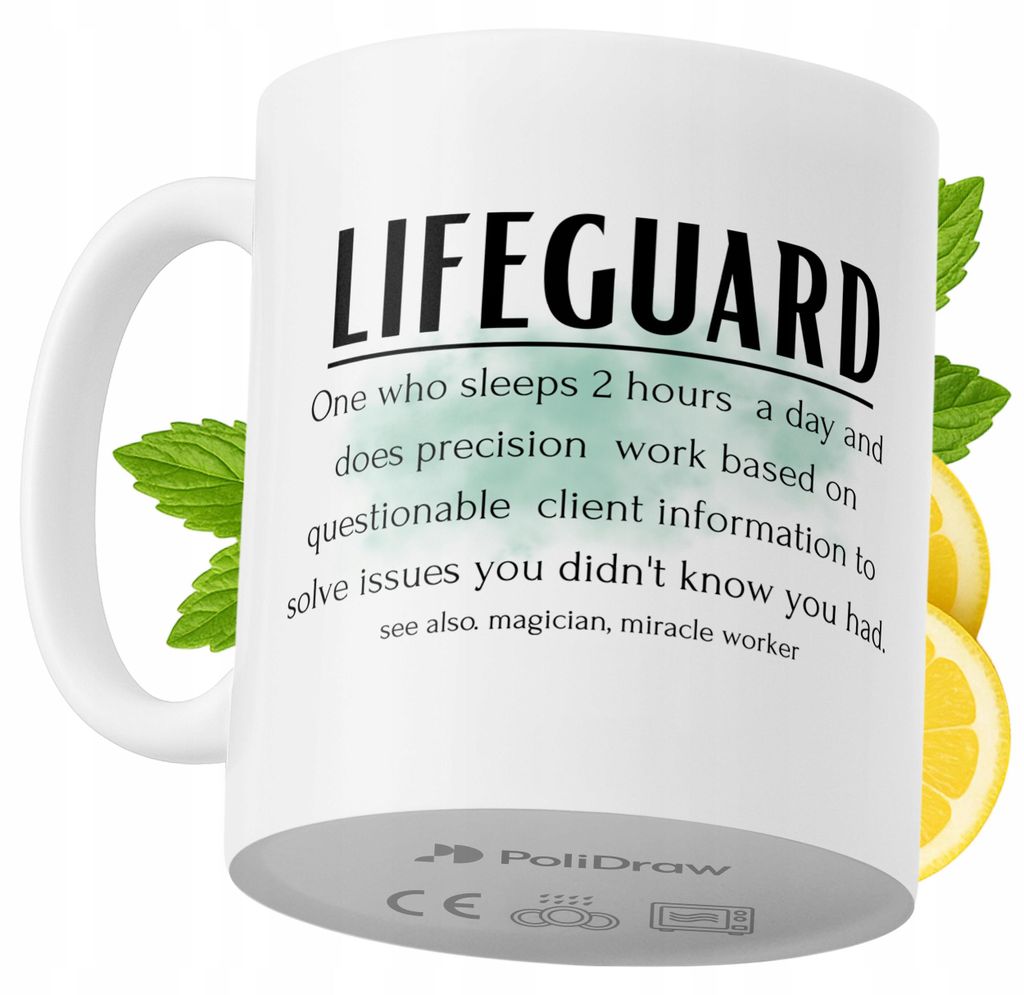Lustige Tasse für Rettungsschwimmer - Kaffee- oder Teetasse mit witzigem Textdesign - ideal für Geburtstage, Namenstage, Feiertage und besondere ...