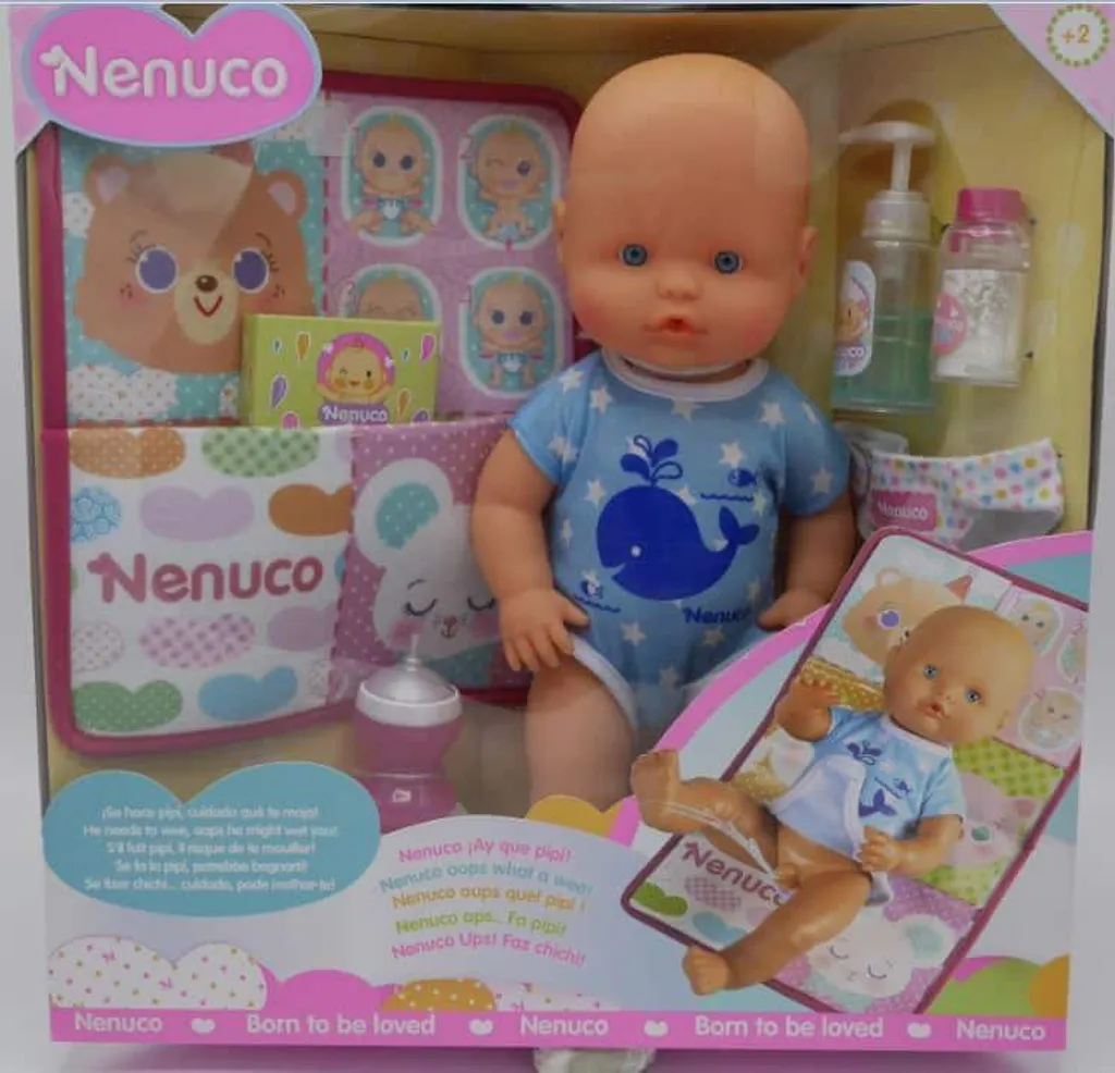 Nenuco Ay Qué Pipí Poupon 35cm avec Biberon et Pot pour les +2 Ans